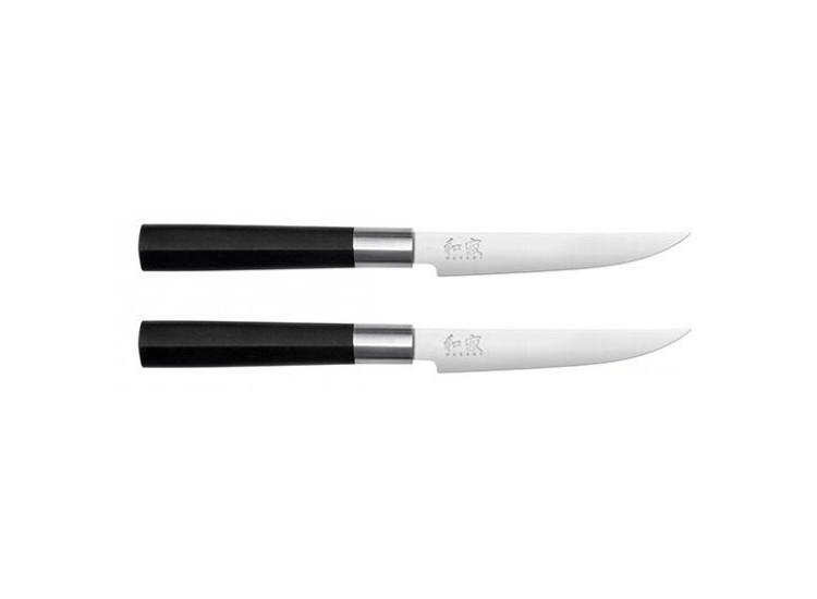 KAI Wasabi Black 2-piece Steak Knife Set
