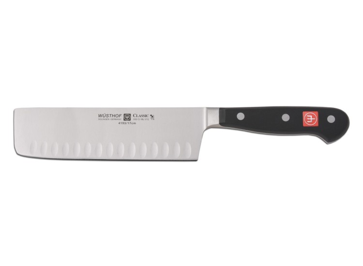 Wusthof Classic Nakiri Knife with hollow edge 17cm