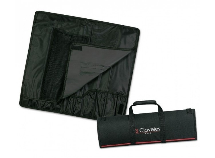 3 Claveles Empty Knife Bag with space for 10 kitchen knives and accessories