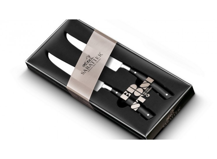 Sabatier Edonist 2-piece Steak Knife Set with fully forged blades 12cm