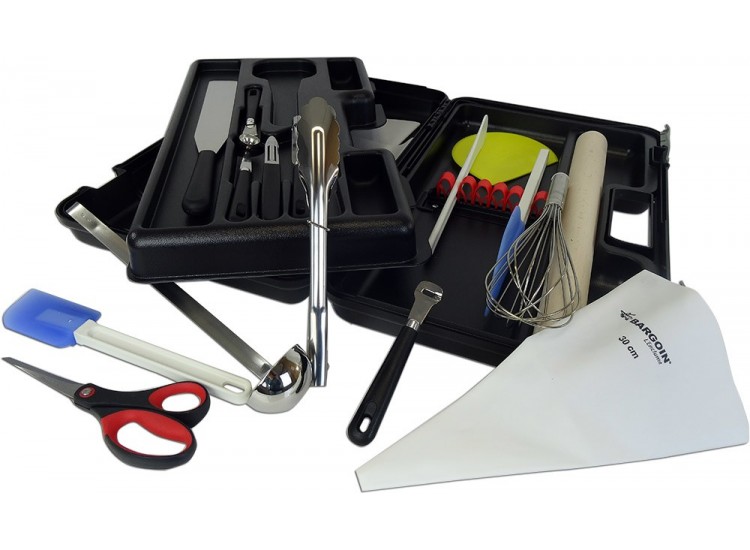 Fischer Bargoin Student's Professional Case 18 kitchen tools + 1 scale