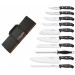 3 Claveles Knife Bag with 9 knives + 1 sharpening steel from the DOMVS series