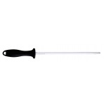 FISCHER Household Sharpening Steel round rod 25cm - black handle