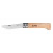 Opinel N°08 folding knife with stainless steel blade & beech wood handle