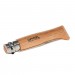 Opinel N°08 folding knife with stainless steel blade & beech wood handle