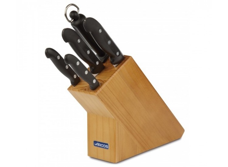 Arcos Maitre Knife Block with 4 knives and 1 sharpening steel