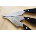 Au Nain Brasserie Universal Knife Block with 6 steak knives - black handles