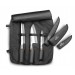 Sabatier International Knife Bag with 3 Japanese-style knives - wooden handles
