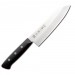 Tojiro DP Eco Santoku Knife 17cm - black, riveted handle