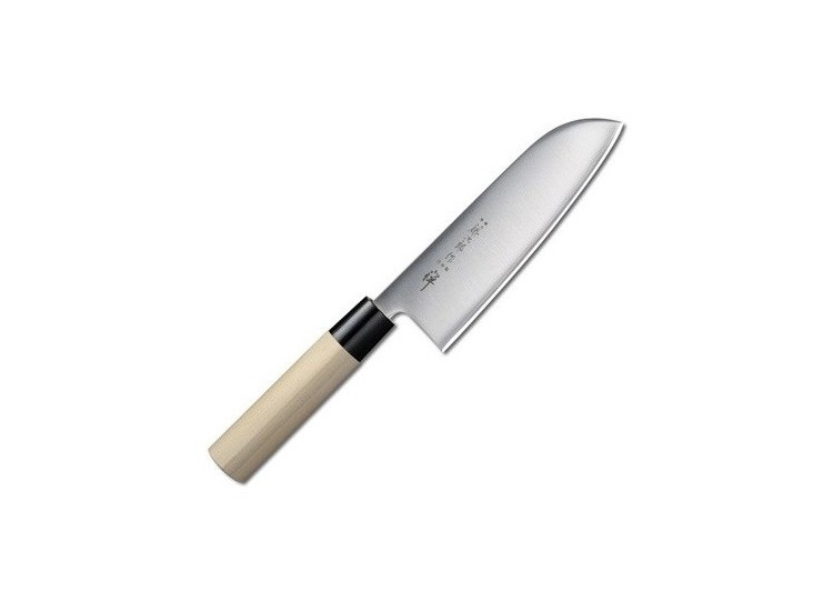 Tojiro ZEN Santoku Knife 16.5cm with white oak handle
