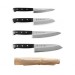 Tojiro DP Eco Set of 4 Japanese knives + Roll Bag