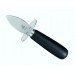 TRIANGLE Oyster Knife - black wooden handle and stainless steel blade