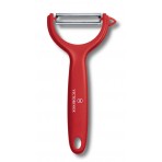 Victorinox Peeler with double serrated edge blade - red colour