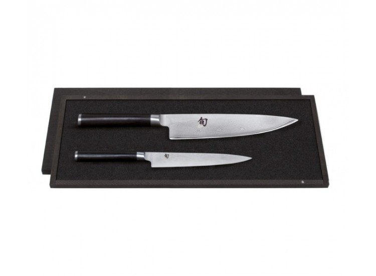 Kai Shun Classic 2-piece Knife set: 1 Utility Knife & 1 Chef Knife  