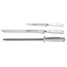 Arcos Riviera 2-piece Ham Carving Knife Set + 1 sharpening rod - white handles
