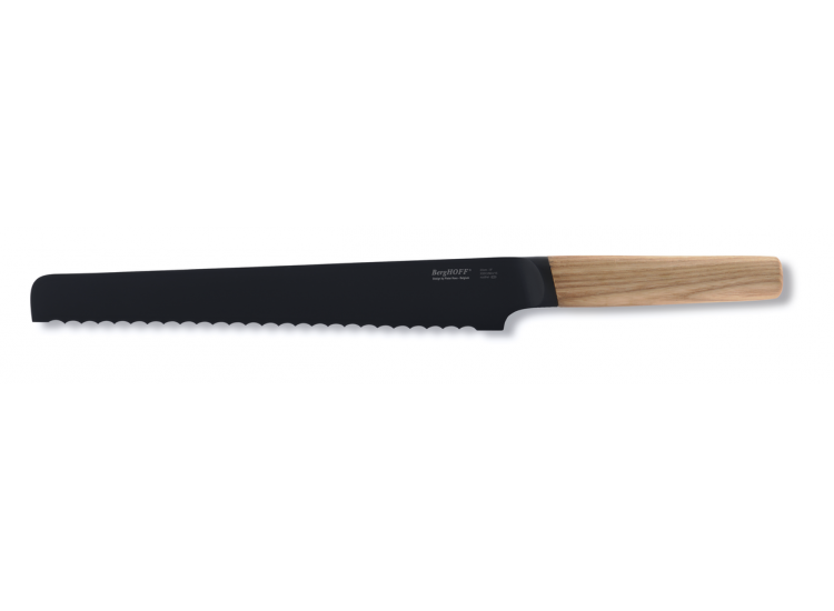 BergHOFF Ron Titan Ashwood Bread Knife 23cm - black titanium coating