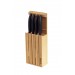 Kyocera Empty Bamboo Knife Block for 4 kitchen knives