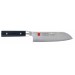 Kasumi Masterpiece Santoku Knife damascus steel blade 18cm