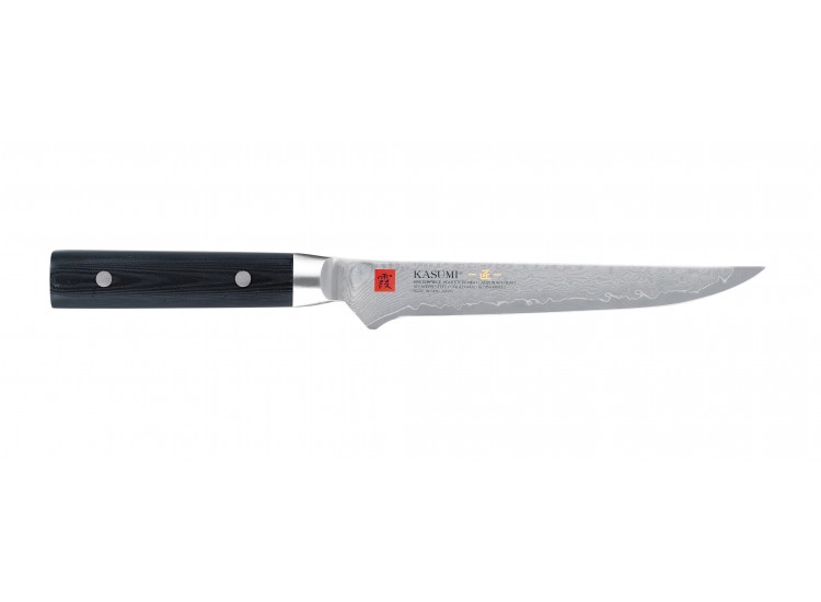 Kasumi Masterpiece Boning Knife damascus steel blade 16cm