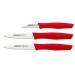 Arcos Nova 3-piece Paring Knife Set - red handles