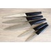 Couleur Cuisine 5-piece Knife Block Set - non-stick black coating