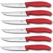 Victorinox SwissClassic 6-piece Red Steak Knife Set - serrated blades