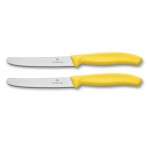 Victorinox SwissClassic 2-piece Yellow Table Knife Set