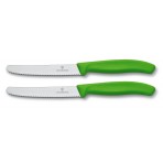 Victorinox SwissClassic 2-piece Green Table Knife Set
