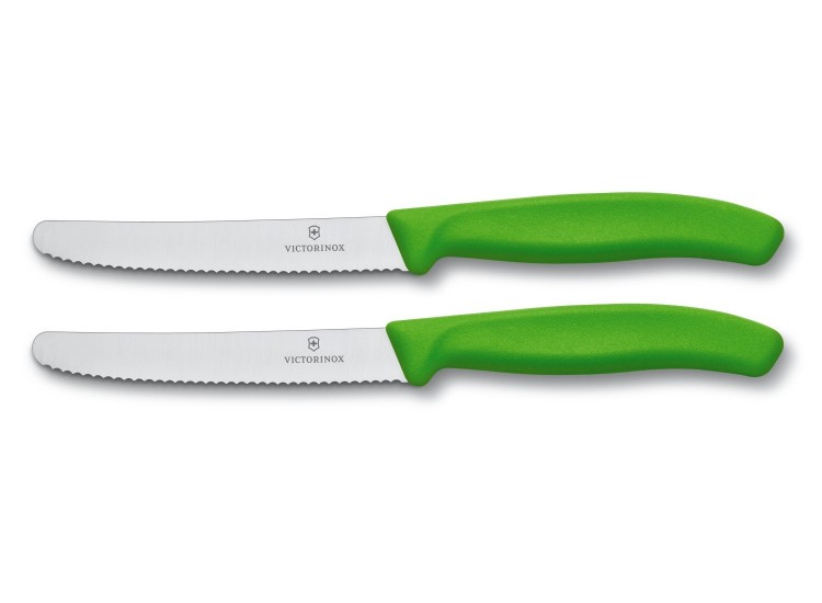 Victorinox SwissClassic 2-piece Green Table Knife Set