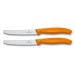 Victorinox SwissClassic 2-piece Orange Table Knife Set