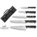 SABATIER 5-piece Kitchen Knife Bag - stainless steel blades and POM handles