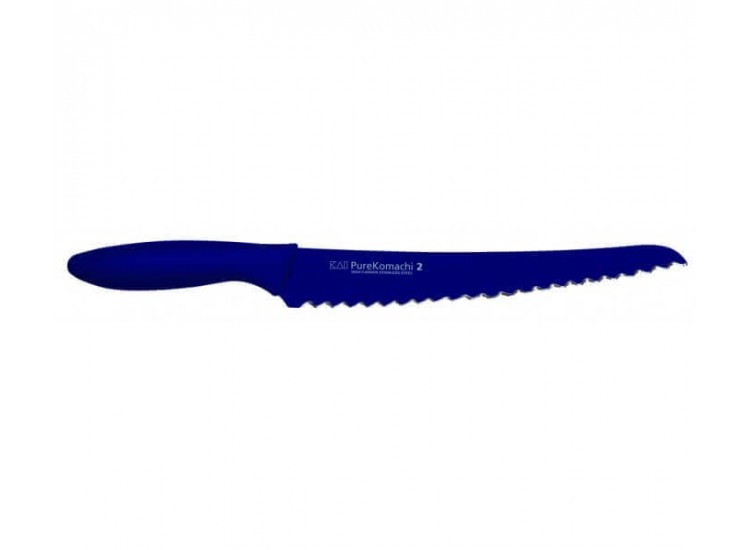 KAI Pure Komachi 2 Bread Knife serrated blade 20cm purple
