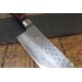 Jikko Mahogany Tsuchime Japanese Chef Knife 18cm damascus steel blade