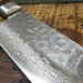 Jikko Mahogany Tsuchime Japanese Nakiri Knife 16cm damascus steel blade