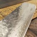 Jikko Mahogany Tsuchime Japanese Nakiri Knife 16cm damascus steel blade