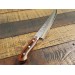 Jikko Mahogany Tsuchime Japanese Carving Knife 24cm damascus steel blade