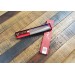 Jikko Mahogany Tsuchime Japanese Santoku Knife 18cm damascus steel blade
