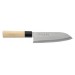 Jaku 4-piece Japanese Knife Set: Nakiri + Santoku + Deba + Sashimi