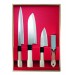 Jaku 3-piece Japanese Knife Set + 1 sharpening stone