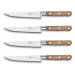 Sabatier Perigord 4-piece Steak Knife Set 13cm walnut wood handles