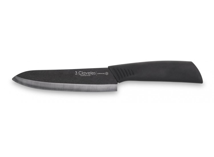 3 Claveles Santoku Knife ceramic blade 15cm soft touch handle