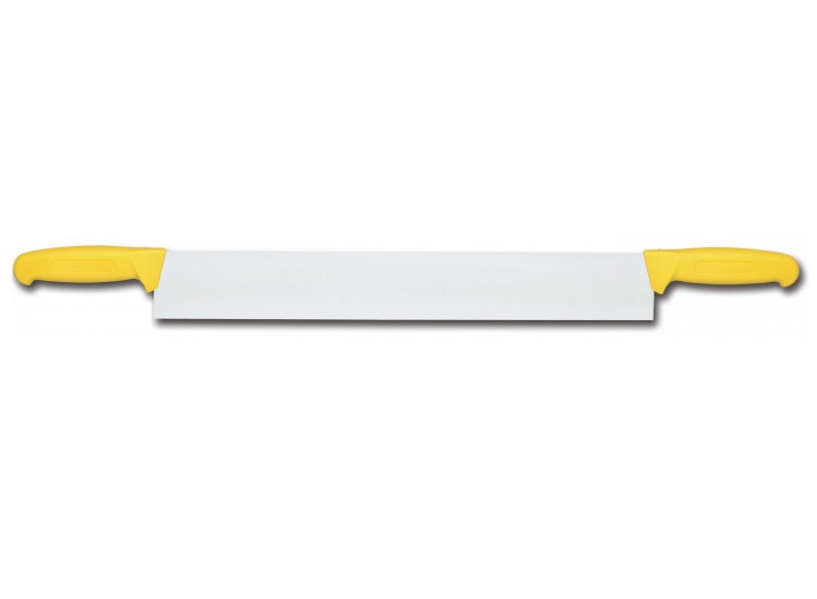 Fischer Two-handled Cheese Knife 40cm  - yellow coloured handles