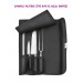 Empty Knife Wallet with a combination lock - 4 slots for kitchen knives