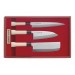 Jaku 3-piece Japanese Knife Set : Nakiri + Deba + Sashimi