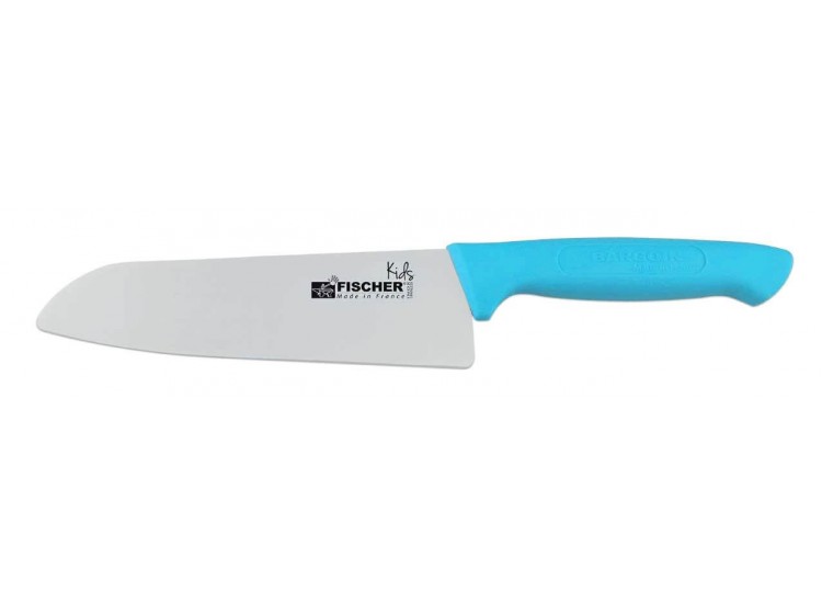 Fischer Kids Santoku Knife 18cm Blue Handle