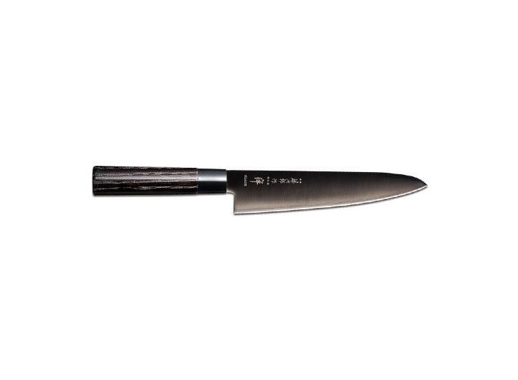Tojiro ZEN Black Chef Knife 21cm - chestnut wood handle