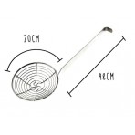 Stainless steel frying skimmer - Diameter 20cm