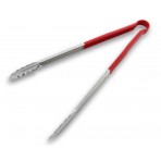 Professional Kitchen Tongs 40cm with red, non-slip handle