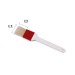 Pastry brush with natural silk bristles and plastic handle