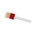 Pastry brush with natural silk bristles and plastic handle